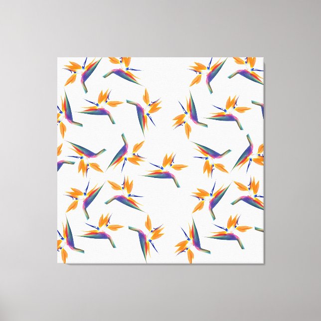 Toile Motif de fleur d'oiseau de paradis (Recto)