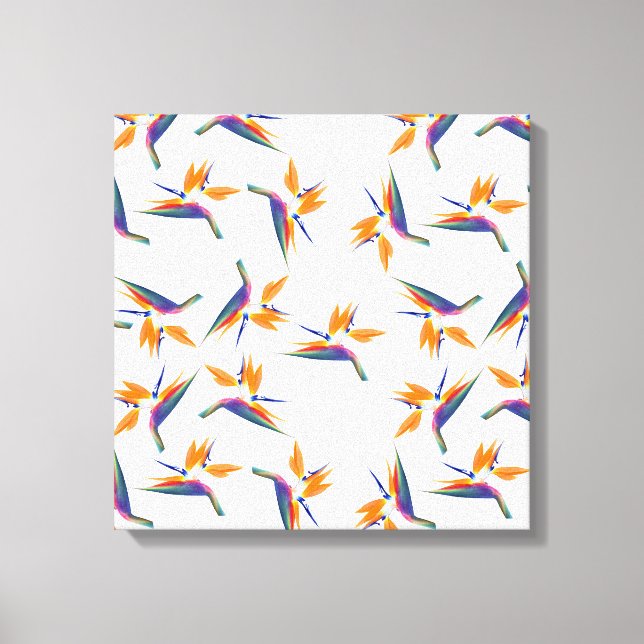 Toile Motif de fleur d'oiseau de paradis (Recto)