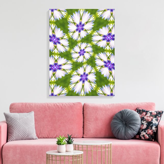 Toile Motif de fleurs blanches (Insitu(Salon))