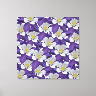 Toile Motif de fleurs Columbine
