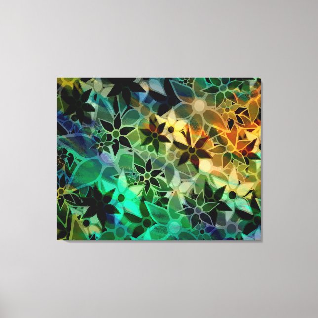 Toile Motif de fleurs d'art Abstrait (Recto)