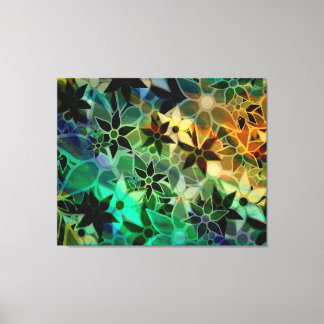 Toile Motif de fleurs d'art Abstrait