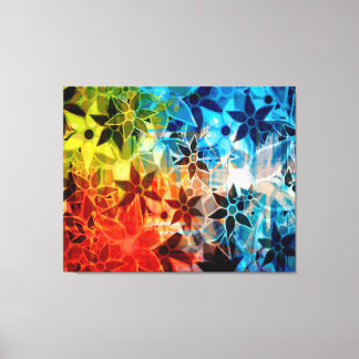 Toile Motif de fleurs d'art Abstrait #4