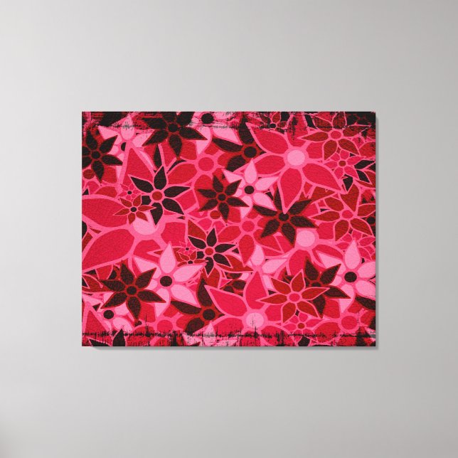 Toile Motif de fleurs d'art Abstrait #5 (Recto)
