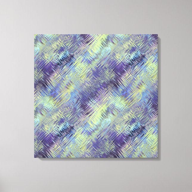 Toile Motif de fluides bleu tanzanite (Recto)