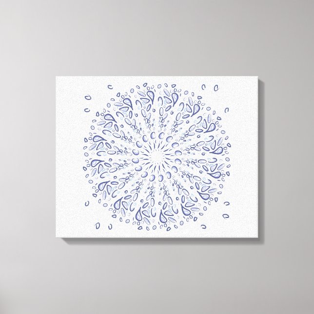 Toile Motif de mandala bleu (Recto)