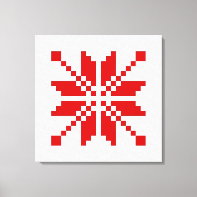 Toile Motif de Noël des flocs de neige de Noël (Recto)