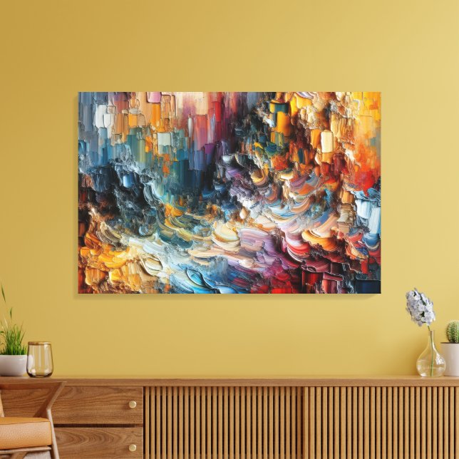 Toile Motif de peinture texturée épaisse (Insitu(Salon))