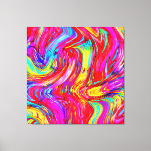 Toile Motif de projection de couleur Abstrait