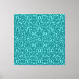 Toile Motif de répétition bleu turquoise et Turquoise Ta