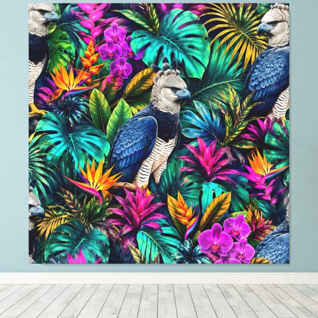 Toile Motif de surface sans couture Jungle Dreams de l'A (Insitu (Plancher de Bois))