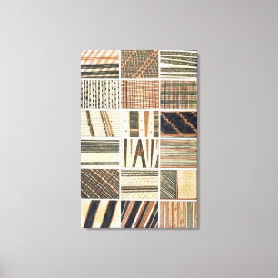 Toile Motif de tapa polynésien du cuisinier