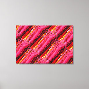Toile motif de vagues rouge-jaune de Maui