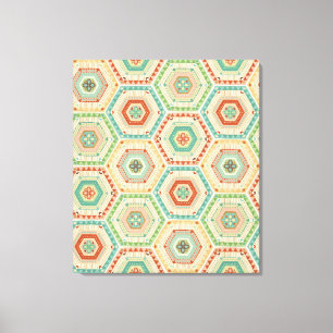 Toile Motif d'hexagone de sud-ouest d'étape de Geo de