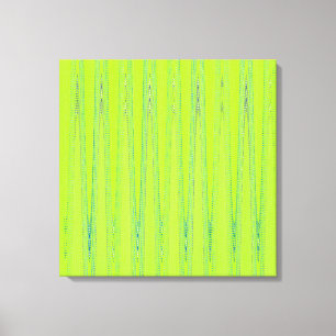 Toile Motif d'onde verte de chaux Abstraite géométrique