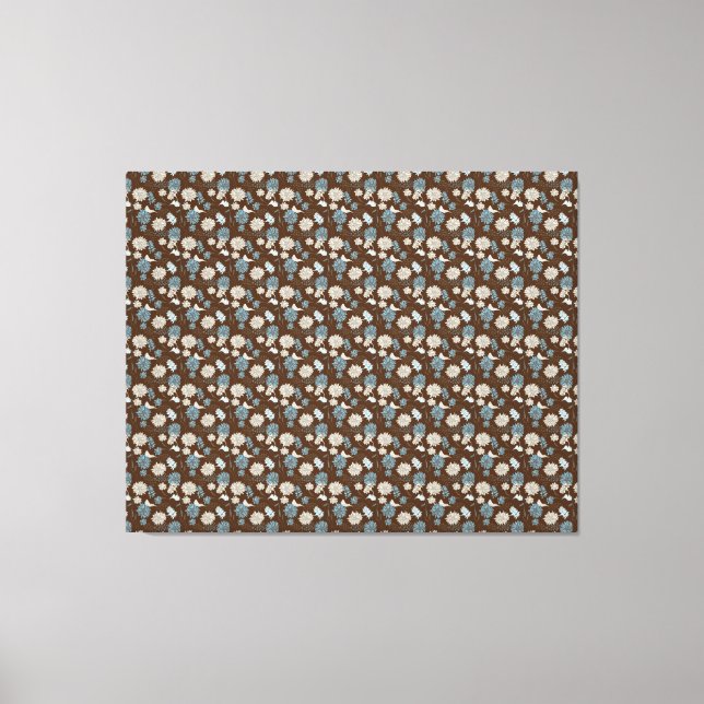 Toile Motif Élégant de Fleur Sauvage (Recto)