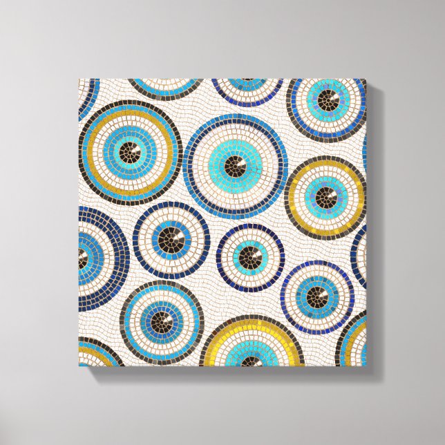 Toile Motif en mosaïque de l'oeil maléfique (Recto)