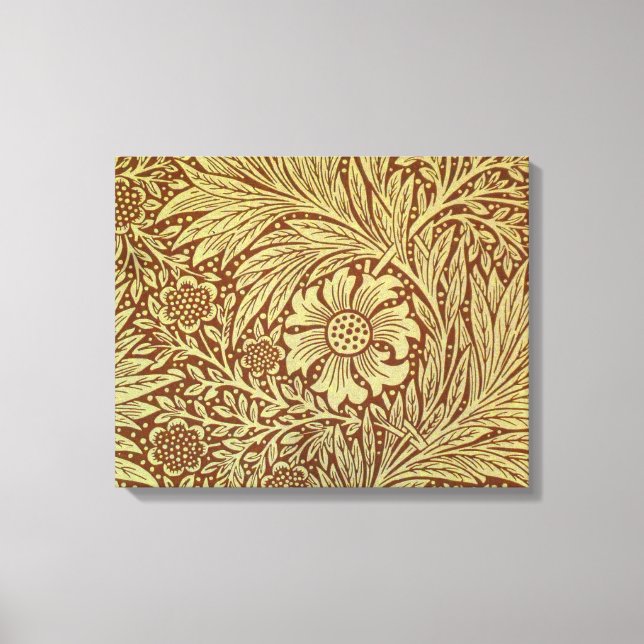 Toile Motif Fleur Antique Marigold de William Morris (Recto)