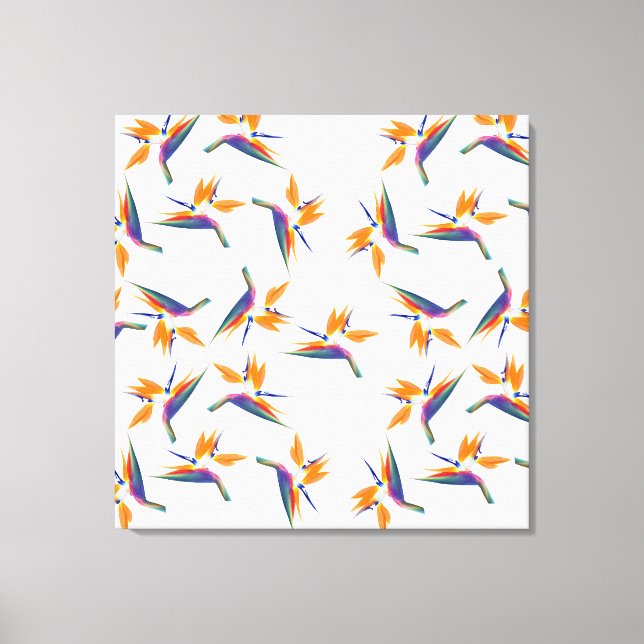 Toile Motif fleur d'oiseau de paradis (Recto)