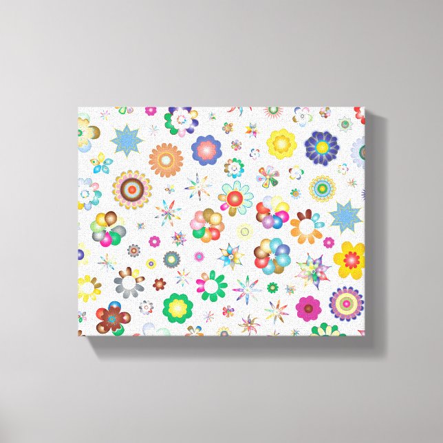 Toile Motif floral (Recto)