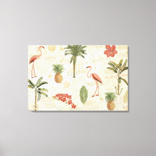 Toile Motif floridien tropical