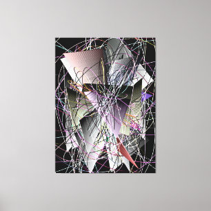 Toile Motif géométrique 3D abstrait