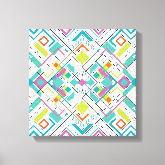 Toile Motif géométrique aztèque (Recto)