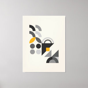 Toile Motif géométrique Bauhaus