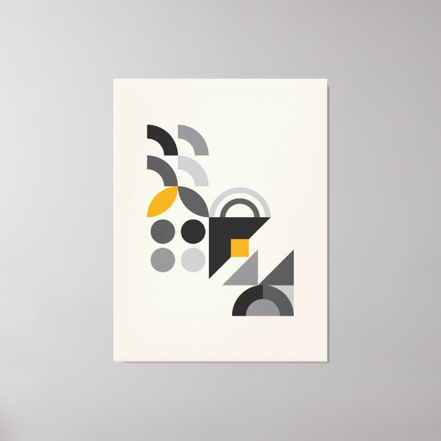 Toile Motif géométrique Bauhaus (Recto)