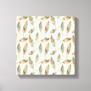 Toile Motif géométrique de plume d'étape   de Geo de