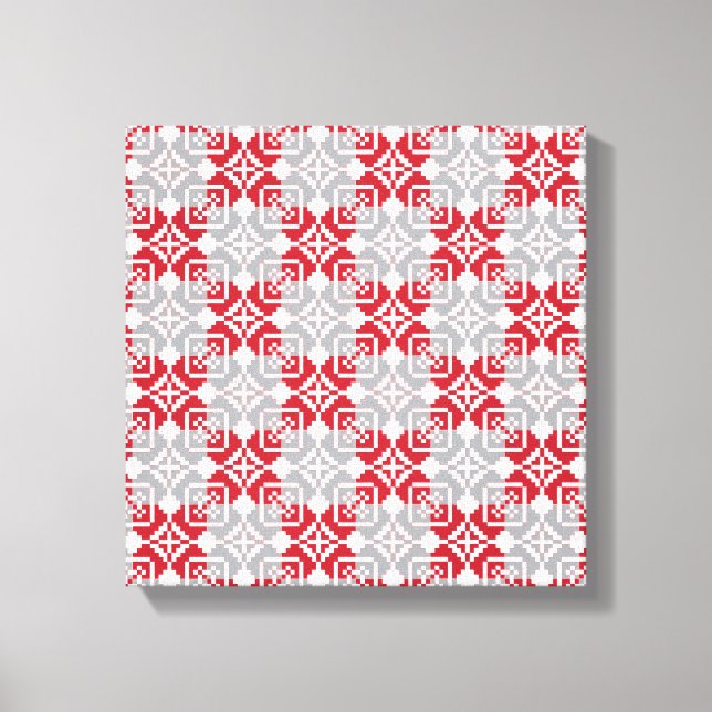 Toile Motif géométrique du soleil du matin de Lettonie I (Recto)