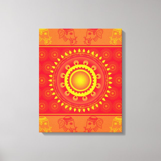 Toile Motif indien (Recto)