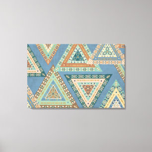 Toile Motif indien tribal   bleu extérieur de Geo X