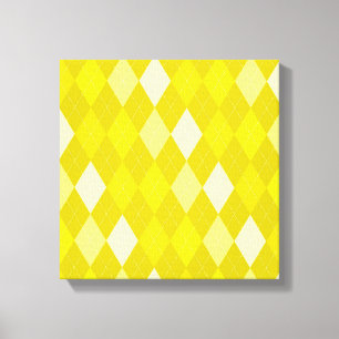 Toile Motif Jacquard jaune