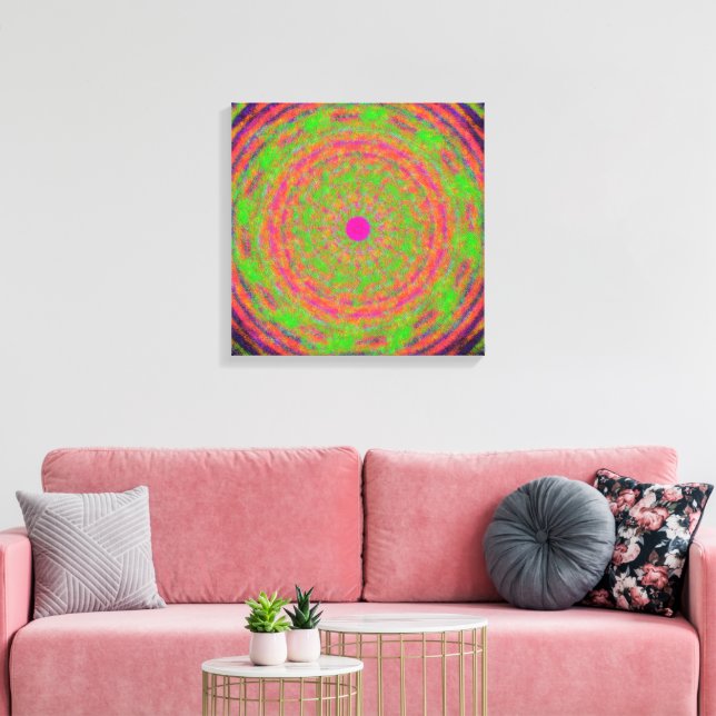 Toile Motif Mandala de Mécanique Quantique  (Insitu(Salon))