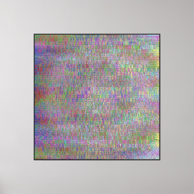 Toile Motif mathématique pixélisé (Recto)