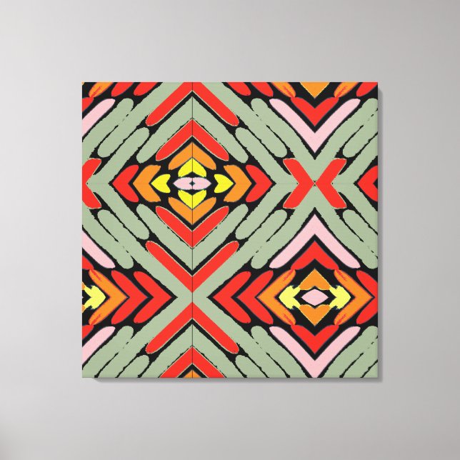 Toile Motif multicolore du Sud-Ouest (Recto)