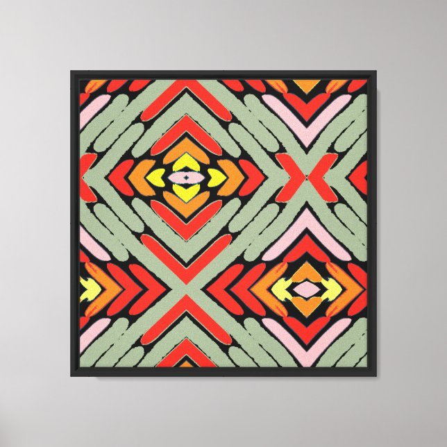 Toile Motif multicolore du Sud-Ouest (Recto)