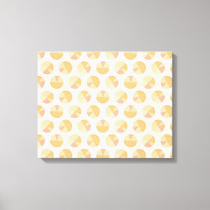 Toile Motif orange de cercle d'étape de Geo de