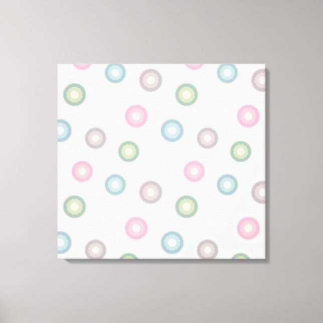 Toile Motif Pastel Circle (Recto)
