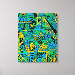 Toile Motif Peint À La Main Et Numériquement Art 21