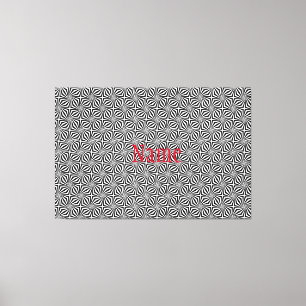 Toile Motif rayonnant noir blanc Thunder_Cove