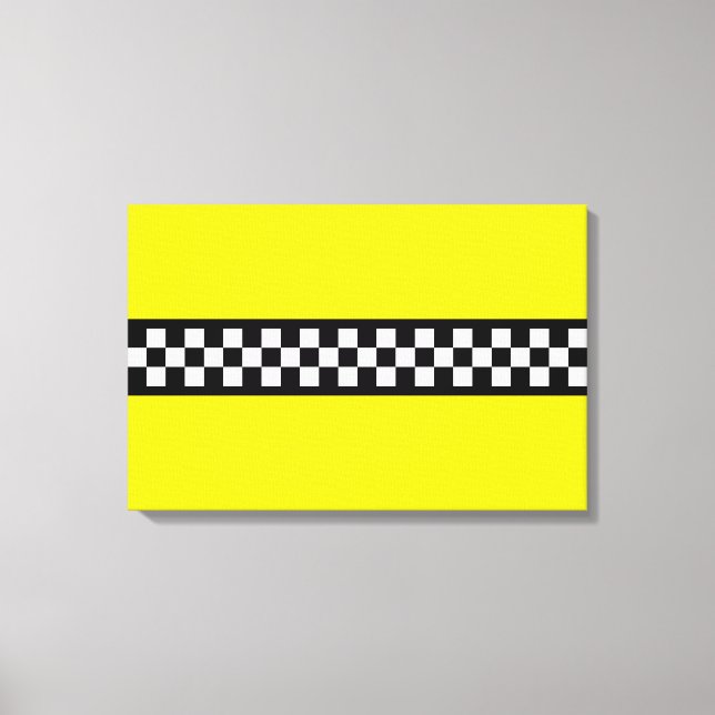 Toile Motif rayure Taxi Check (Recto)