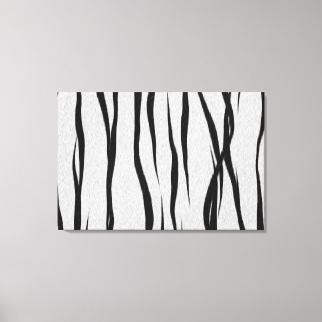 Toile Motif rayures de tigre. (Recto)