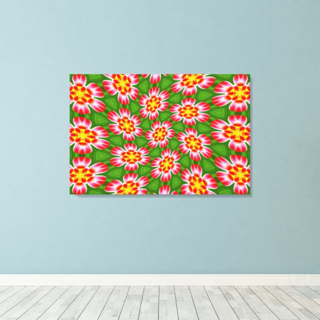 Toile Motif Red Lilies (Insitu (Plancher de Bois))