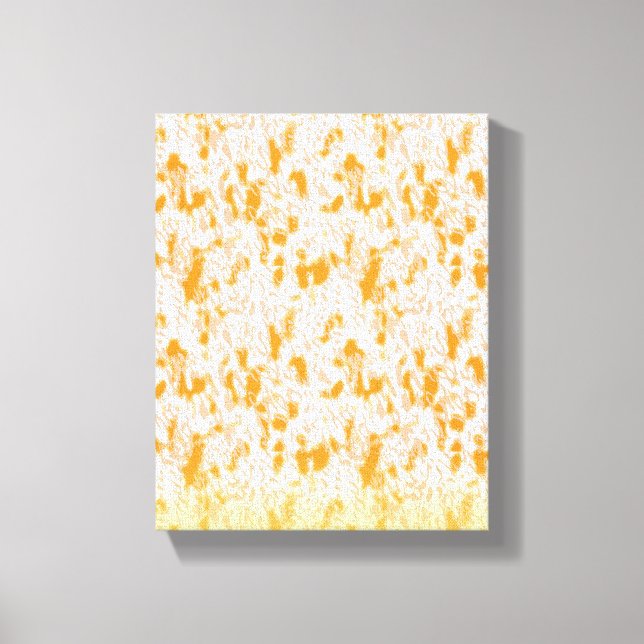 Toile Motif textile avec orange et gol vibrants (Recto)