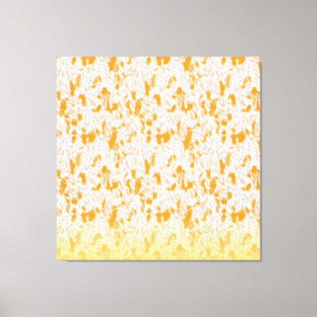 Toile Motif textile avec orange et gol vibrants (Recto)