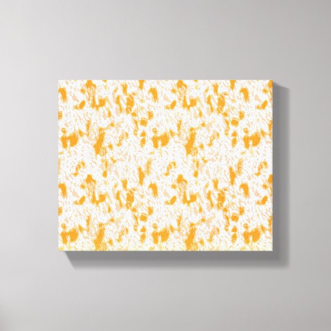 Toile Motif textile avec orange et gol vibrants (Recto)