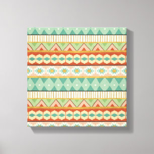 Toile Motif tribal d'aquarelle d'étape de Geo de