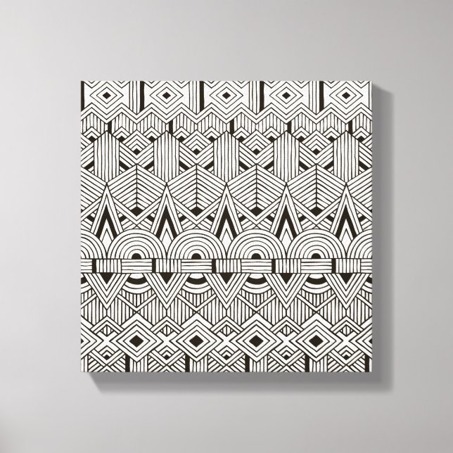 Toile Motif tribal inspiré 6 (Recto)